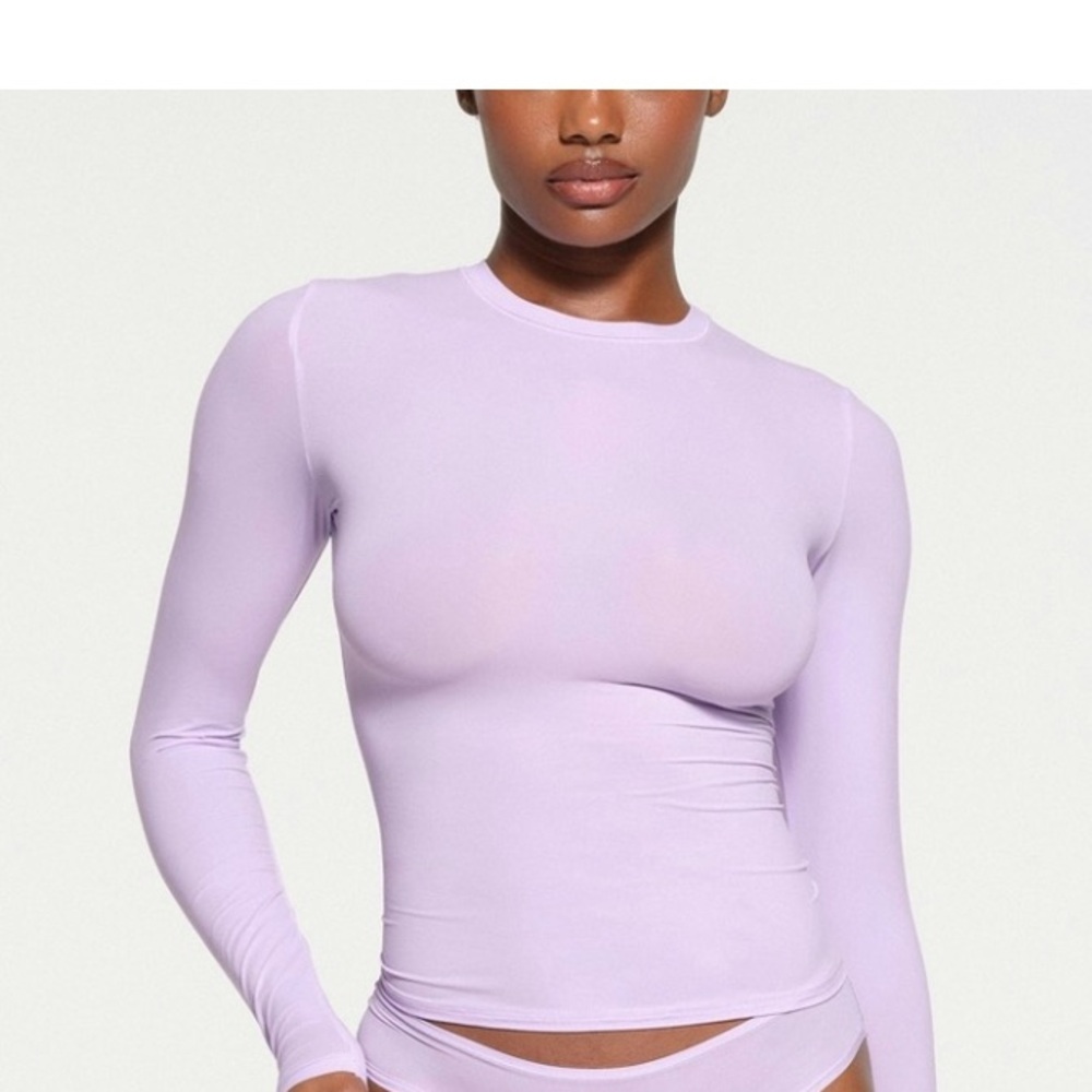 SKIMS NWT Fits Everybody Long Sleeve T-Shirt | Lilac